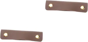 2 Pcs Handbag Handle Cover Luggage Handle Wrap Multi-function Pu Leather Bag Accessory
