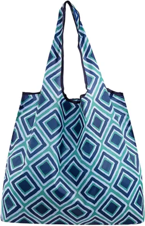 4 large multi-colored polyester eco-friendly shopping bags foldable portable carry bag