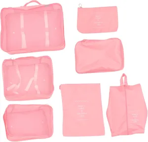 7pcs Travel Packing Cubes Set Suitcase Organizer Bags Packing Cubes for Travel Luggage Organizers for Suitcase Garment Duffle Bags