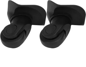 A Pair Black Suitcase Single Row Wheel Universal Luggage Replacement Wheels Luggage Accessories Outdoor Supplies
