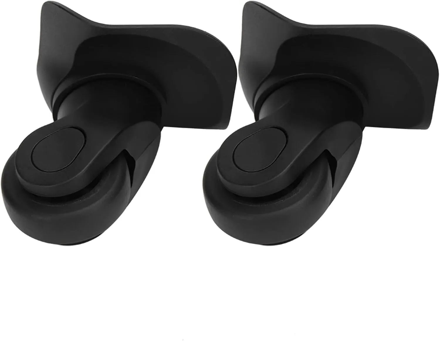 A Pair Black Suitcase Single Row Wheel Universal Luggage Replacement Wheels Luggage Accessories Outdoor Supplies