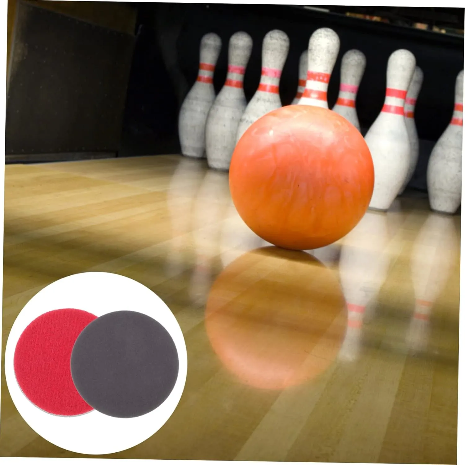Angoily 5sets Bowling Kit Multi-use Polishing Pieces for Bowling Balls and Accessories 8pcs*5
