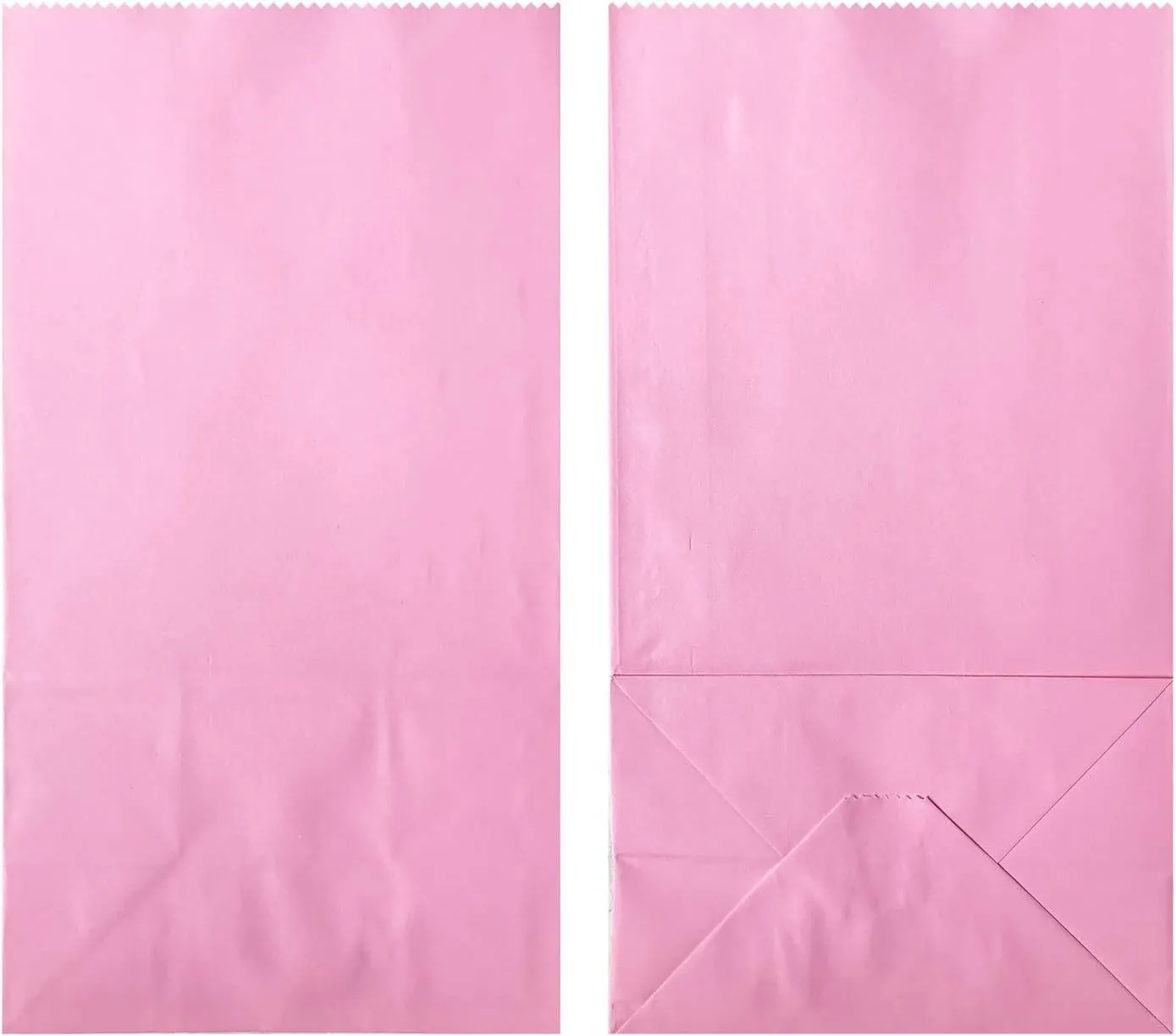 Artseen Self stand Party Favor Paper Bags for Party Celebration Treated Paper Bags 5.10X3.10X9.4 inches(24 CT) (Pink)
