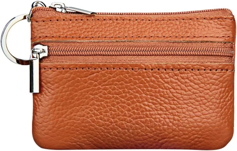Beach Tote Bag Pouch Leather Women's Purse Zipper Wallet Small Key Mini Ring With Purse For Outdoor Beach Travel T