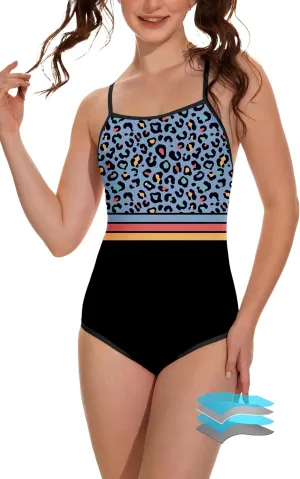 Beautikini Period Swimwear - One Piece Bathing Suit Menstrual Leakproof Swimsuit for Teen Girls and Women