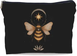 Bee Witch Makeup Bag, Moon Makeup Bag, Witch Witchy Gifts for Women, Witch Witchy Small Makeup Cosmetic Bag for Purse, Witch Stuff