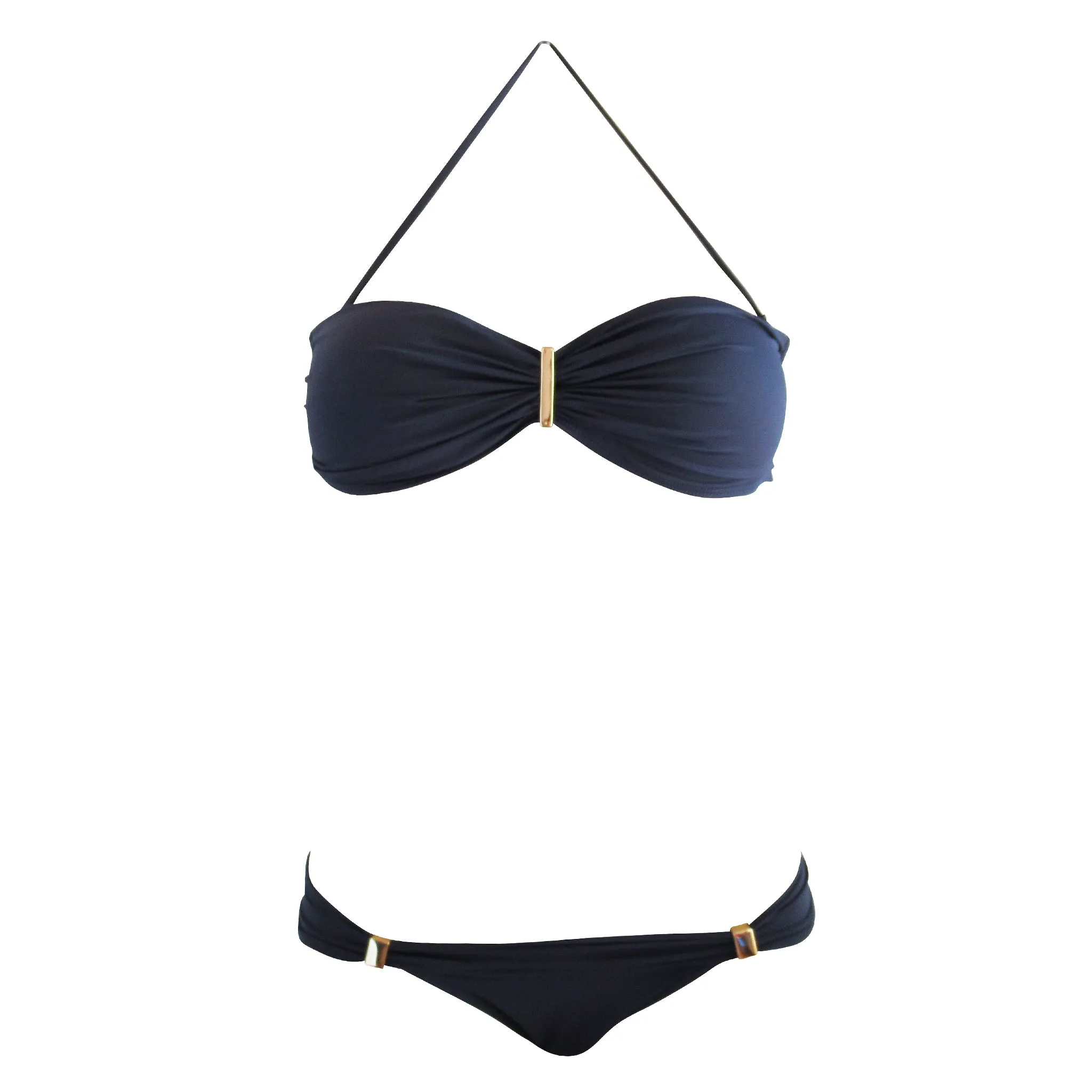 Brigitte Dani Bandeau Bikini - Navy Blue