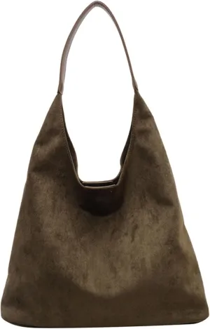 Brown Suede Bags, Suede Purses, Suede Handbags for Women, Suede Tote Bags, Leather Hobo Bags for Women