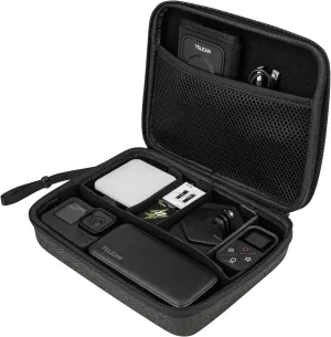 Camera Carrying Case Mini Compatible with OSMO Action 5/4/3,DJI OSMO Pocket 3/2, DJI Gop ro Hero 13/12/11/10/9, Storage Box Handbag for Insta 360, Feiyu Pocket Accessories