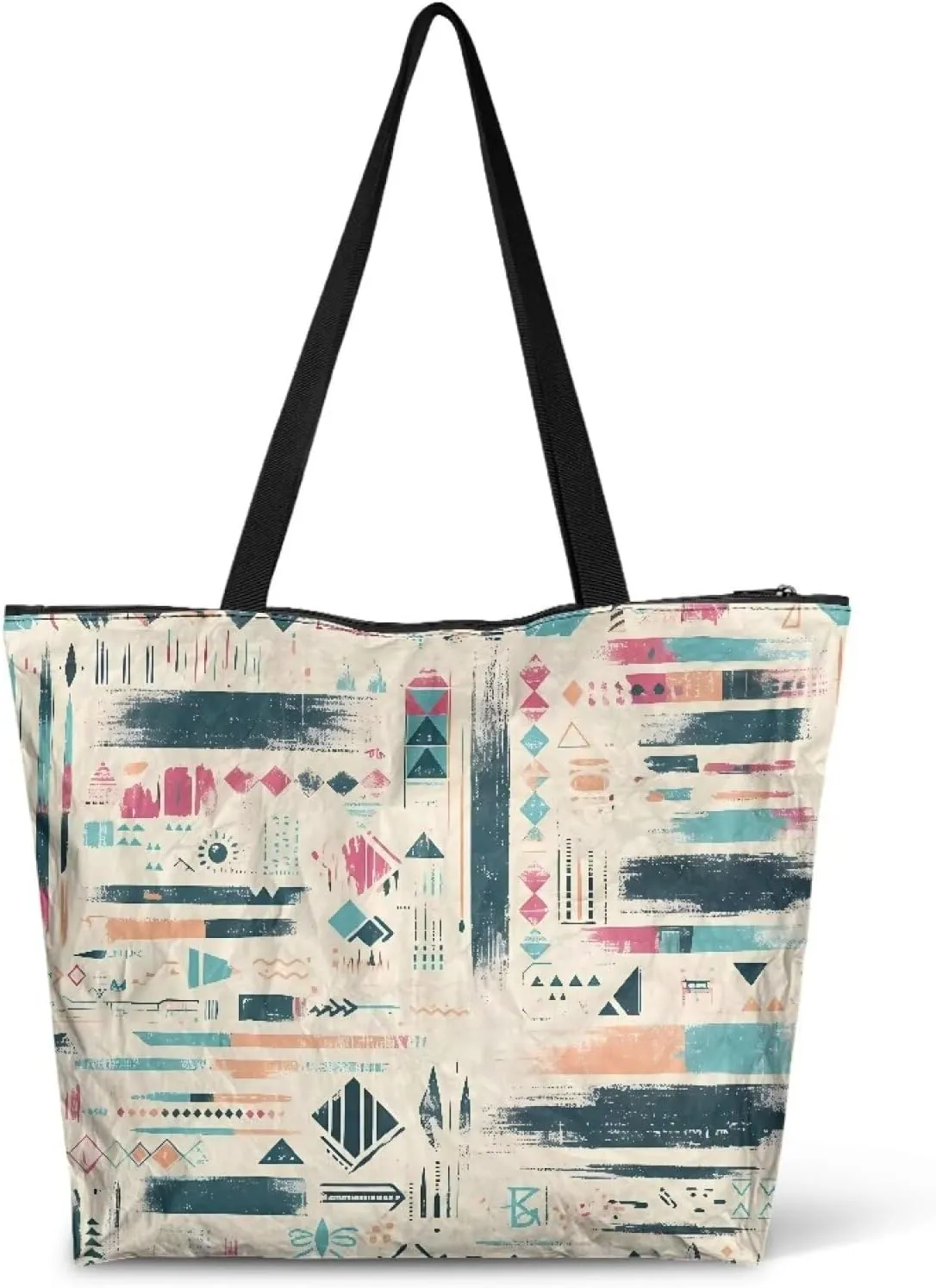 Cartoon Animal Puppy Cat Paper Tote Bags, Halloween Skull Gothic Spider Web Handbag, Aesthetic Art Commute Bag