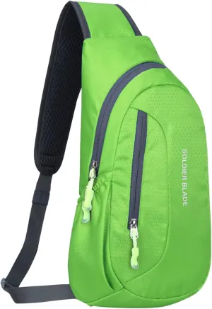 Chest Strap Small Folding Pack for Walking Man Women Outdoor Multifunctional Sling Backpack Fashionable Casual