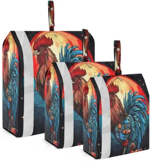 Chinese Rooster Packing Cubes for Travel 3 Set Travel Organizer Luggage Accessories for Packing