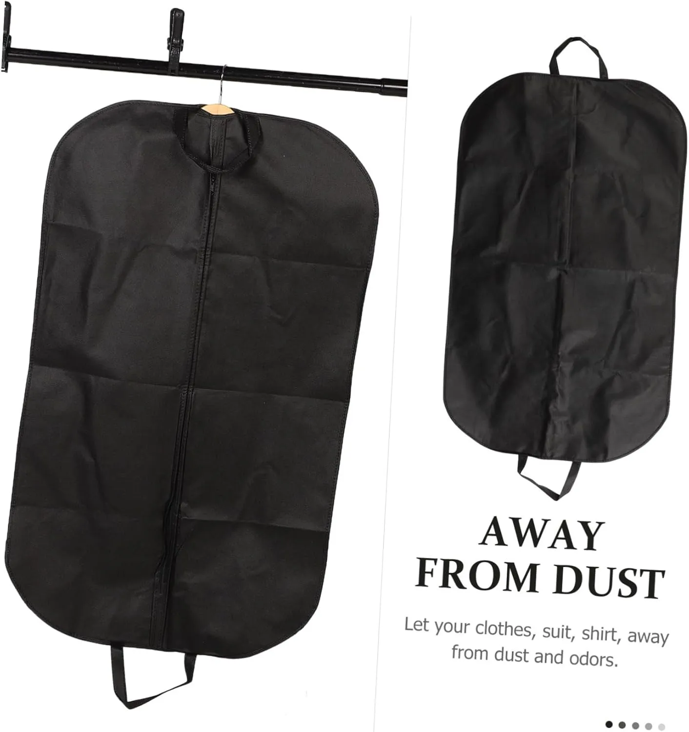 Ciieeo Business Folding Bag Hanging Garment Bag for Women Suit Cover Household Clothes Protector Case Random Color