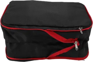 Compression Storage Bag, 9L Comforter Storage Bag Compression Packing Cube Lightweight Travel Essentials for Suitcase Compressible Clothing Shoes Luggage Travel Bag Nylon (Black)