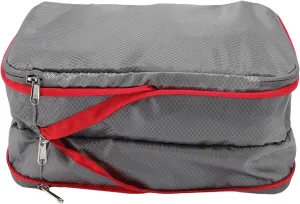 Compression Storage Bag, 9L Comforter Storage Bag Compression Packing Cube Lightweight Travel Essentials for Suitcase Compressible Clothing Shoes Luggage Travel Bag Nylon (Grey)