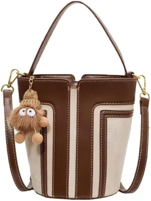 Contrast Color Fashion Cute Accessories Mini Bag Wallet One Shoulder Crossbody Bucket Bag Female