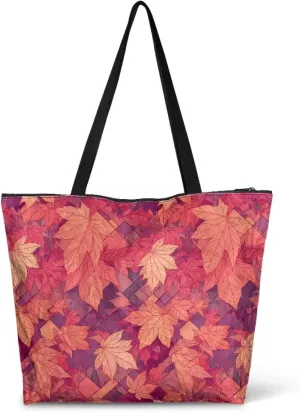Corgi Dog Foldable Tote Bags, Daisy Flower Plum Blossom Handbag, Ethnic Tribal Stripe Reusable Paper Commute Bag