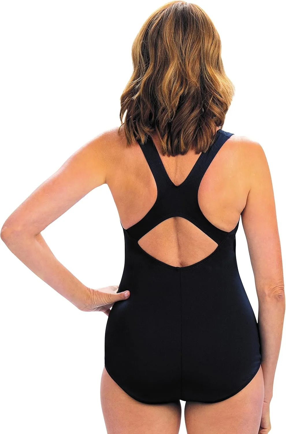 Dolfin Aquashape Women's One Piece Swimsuit Full Coverage Shaping Lap Suit