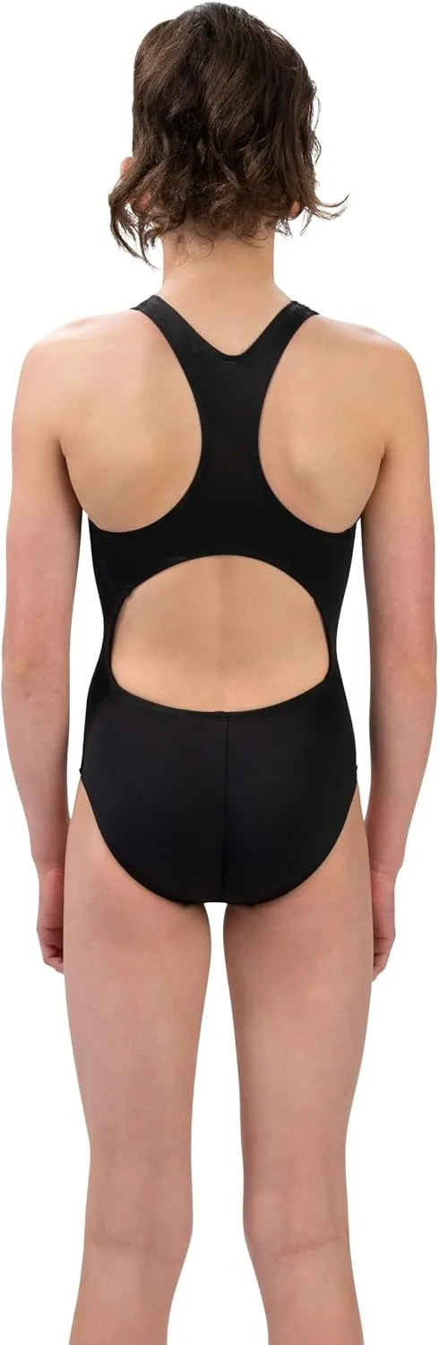 Dolfin Swimwear Athletic One Piece Swimsuit - Pro Racerback Straps and Keyhole Back for Training, Sports, and Fitness