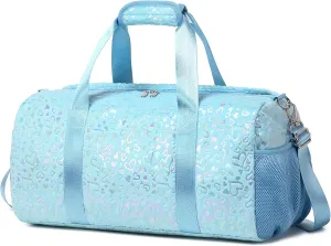 Duffel Bag for Girls Fluffy Dance Bag for Girls Ballet Bag Girls Gymnastic Bag Water Resistant Travel Duffle Bags with Shoes Compartment