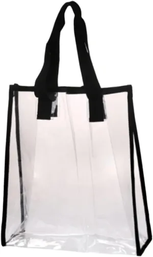 Fashionable Tote Bag Pvc Bag Large Capacity and Easy to Clean (20x14x6cm)
