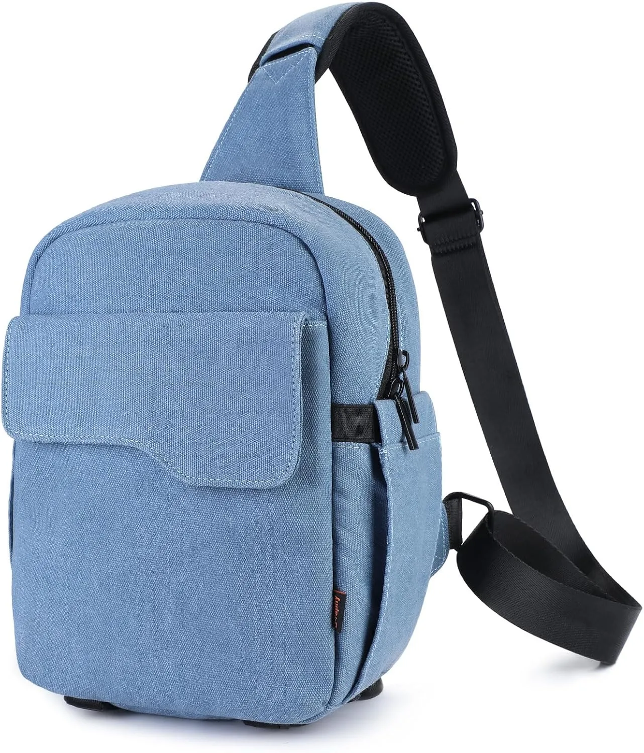 G-raphy Camera Sling Bag Camera BackpacK Small with Tripod Holder 8.6 x 5 x 11 inches Canvas DSLR SLR Bags for Photographers with Raincover Blue Women Men