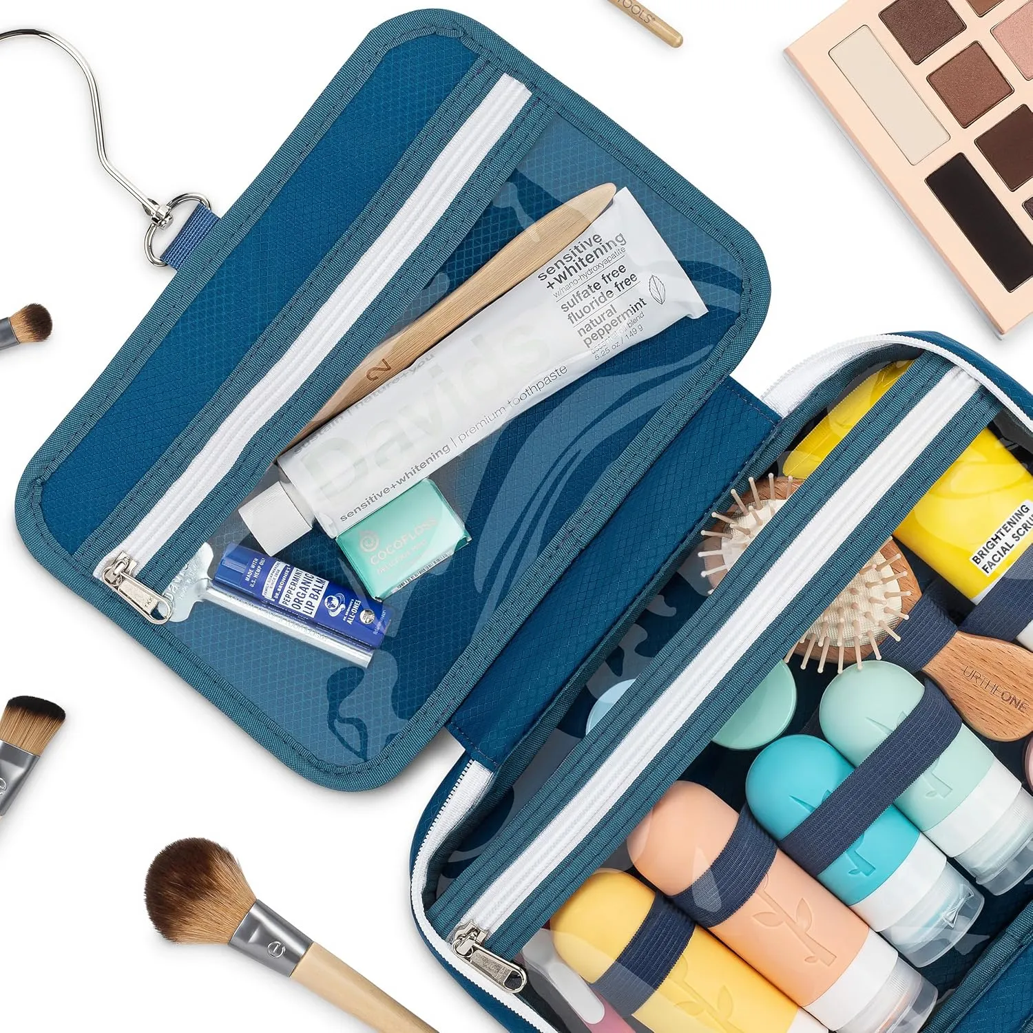 Hanging Travel Toiletry Bag  Designed in Hawaii  Water-resistant Travel Organizer for Bathroom Accessories