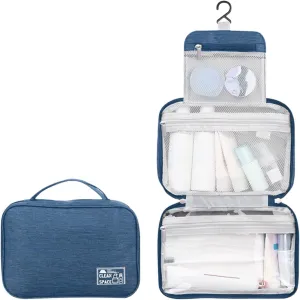 Hanging Travel Toiletry Bag for Men,10 X 6.5 Inch Makeup Bag Large,Foldable Portable Large Capacity Travel Bag for Toiletries,Waterproof Travel Cosmetic Bag,Travel Accessories