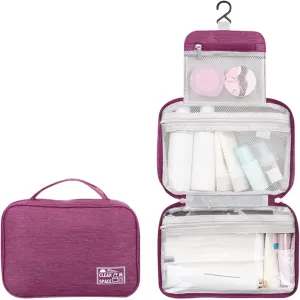 Hanging Travel Toiletry Bag for Men,10 X 6.5 Inch Makeup Bag Organizer,Large Capacity Portable Foldable Travel Bag for Toiletries,Water-Resistant Travel Cosmetic Bag,Travel Essentials