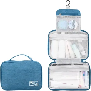 Hanging Travel Toiletry Containers,10" X 6.5" Makeup Bag Large,Portable Foldable Large Capacity Travel Bag for Toiletries,Waterproof Travel Cosmetic Bag,Travel Essentials
