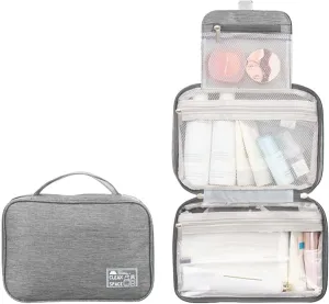 Hanging Travel Toiletry Containers,10" X 6.5" Makeup Bag Large,Portable Foldable Large Capacity Travel Bag for Toiletries,Waterproof Travel Cosmetic Bag,Travel Essentials
