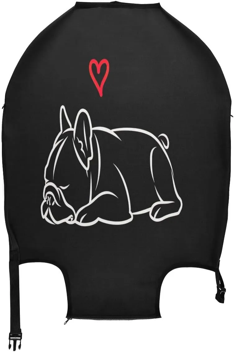 Joisal Bulldog Bag Covers for Luggage Elastic Luggage Identifiers for Suitcases, Luggage Accessories for Travel