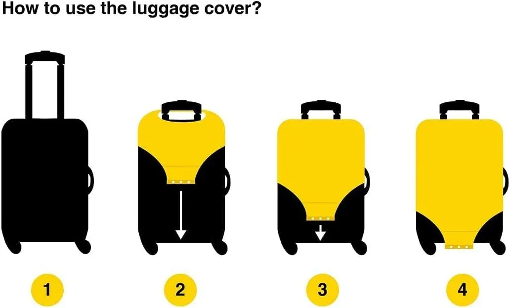 Joisal Bulldog Bag Covers for Luggage Elastic Luggage Identifiers for Suitcases, Luggage Accessories for Travel