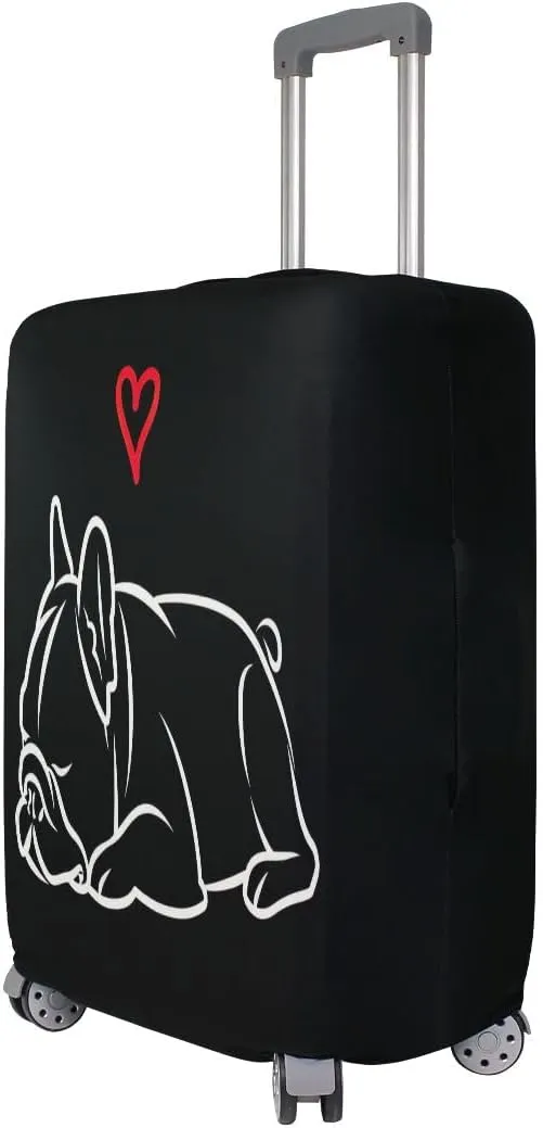 Joisal Bulldog Bag Covers for Luggage Elastic Luggage Identifiers for Suitcases, Luggage Accessories for Travel
