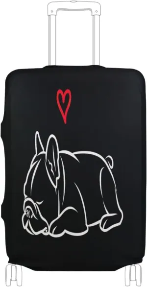 Joisal Bulldog Bag Covers for Luggage Elastic Luggage Identifiers for Suitcases, Luggage Accessories for Travel