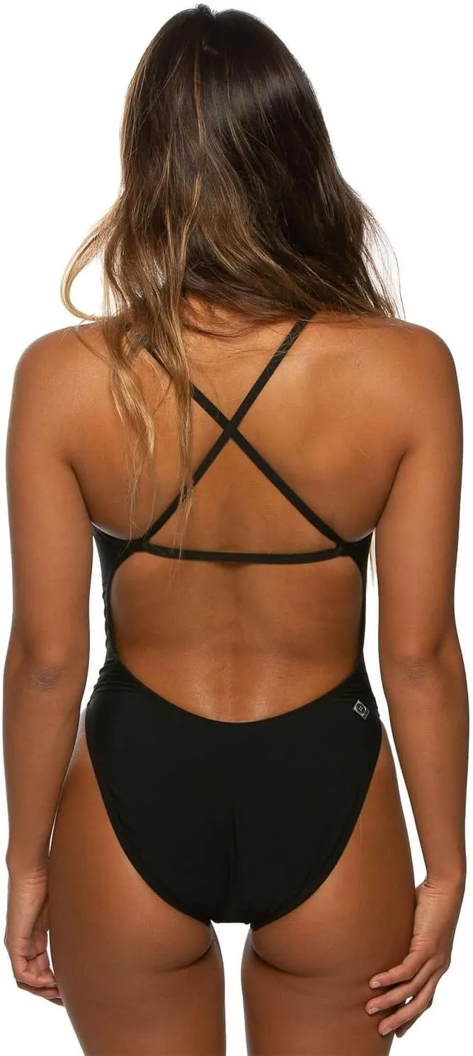 JOLYN Brandon Fixed Back Women's Athletic One Piece Swimsuit for Competitive Swimming, Lifeguarding, Medium-Full Coverage