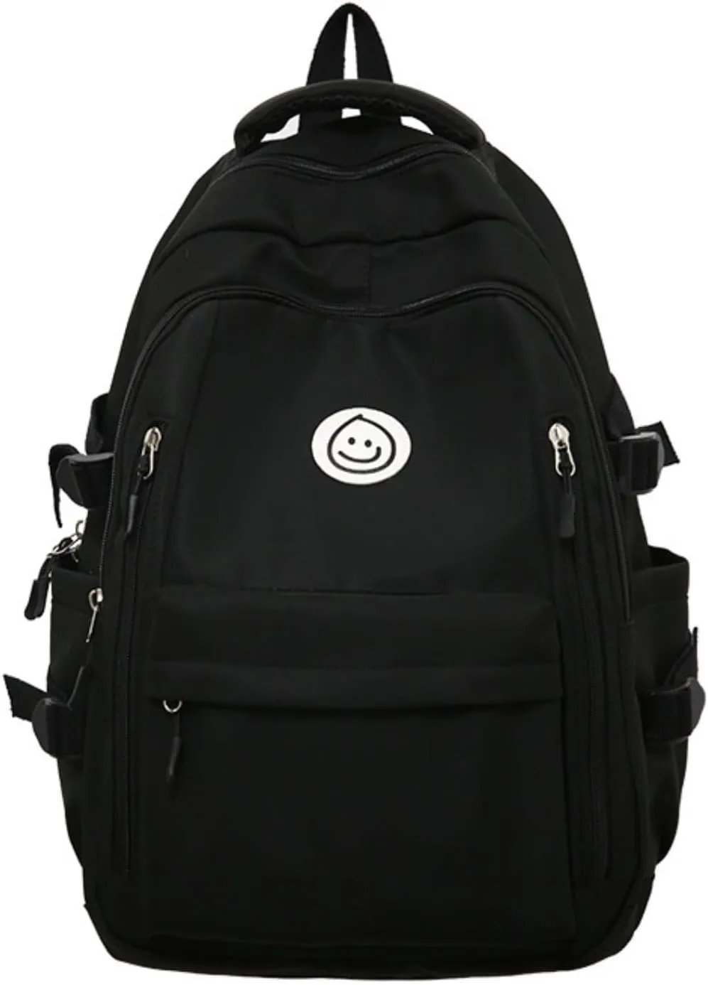 Kawaii Backpack with Cute Accessories Travel Backpacks Lightweight Casual Daypack Waterproof Laptop Women Men (Black)