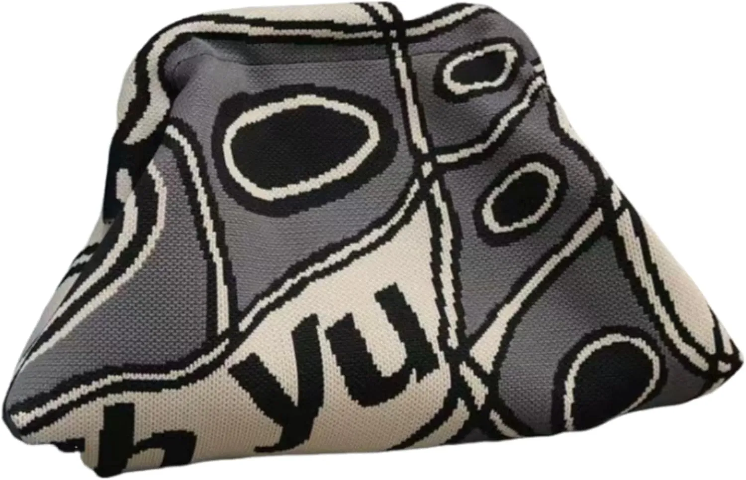 Knit Evening Party Clutch Purses Women Y2k Accessories Mini Handbag Beach 2025 Summer Fashion Trends