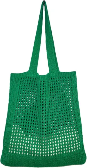 Knitted Women's Crossbody Hobo Shoulder Bags Top-Handle Bag Cutout Grunge Aesthetic Accessories Tote Bag