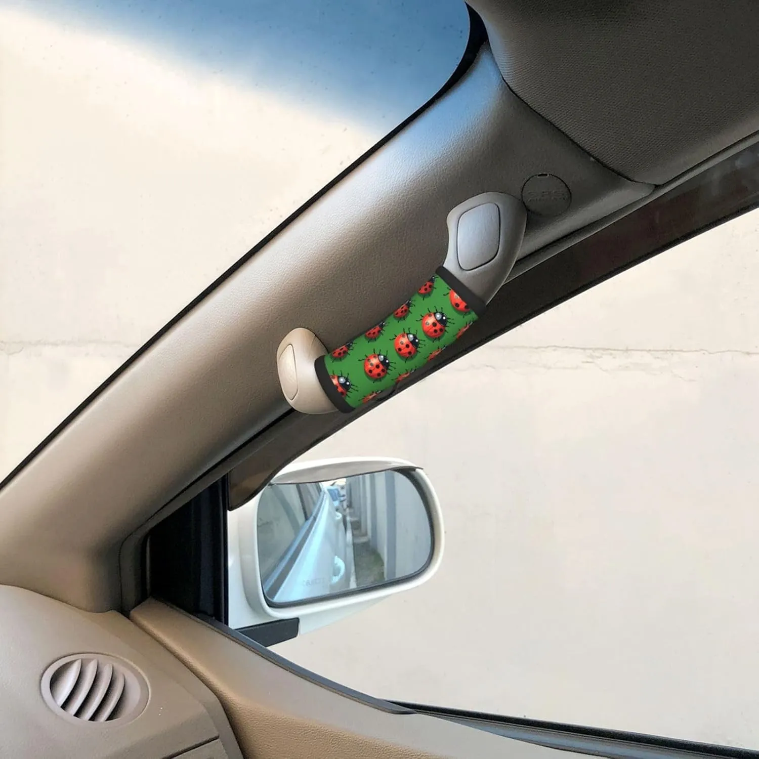 Ladybugs Green Luggage Handles Wrap Grips For Suitcases Luggage Travel Accessories For Airplane 2pcs