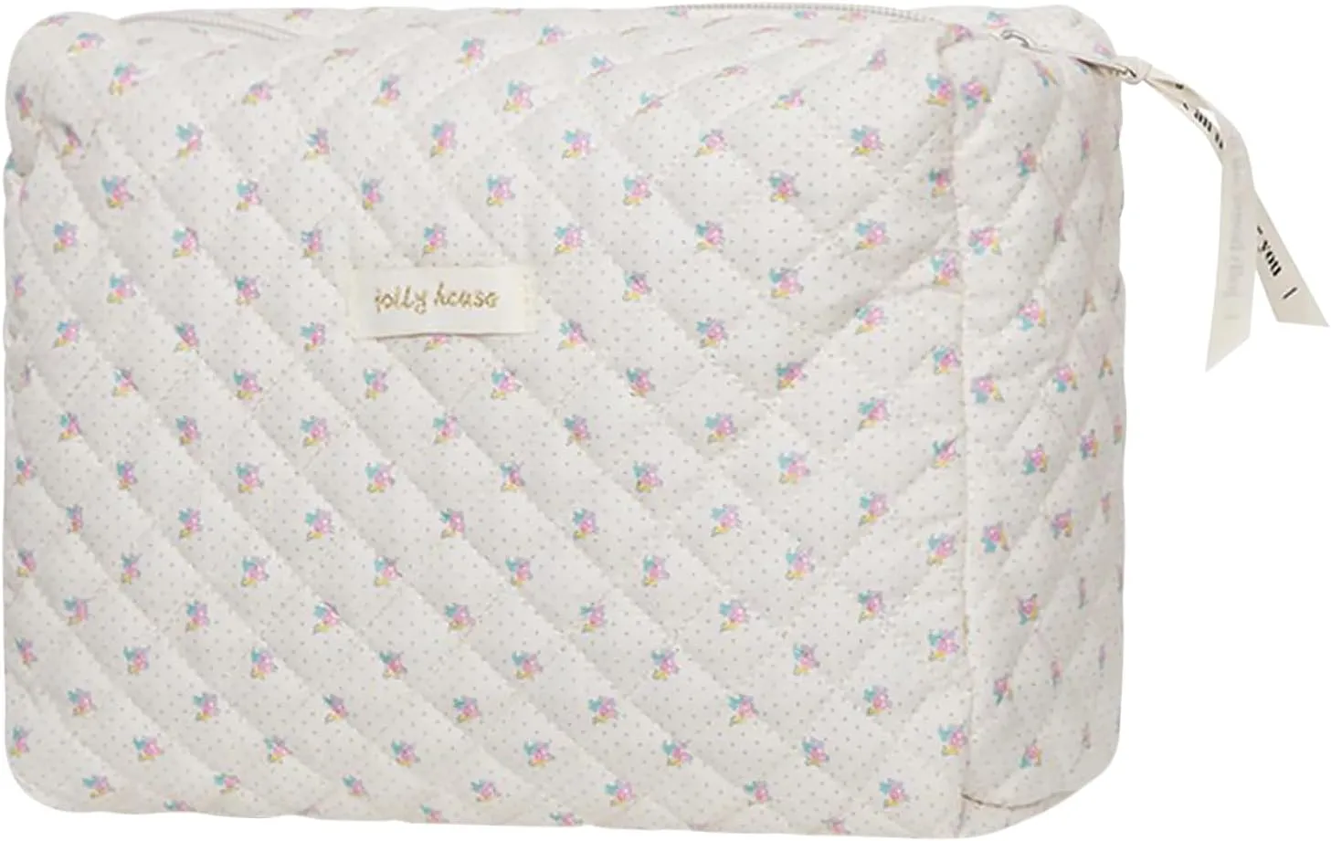 Makeup Cosmetic Bag ,Cotton Large Travel Organizer Toiletry Bag for Women for Toiletries Accessories Brushes