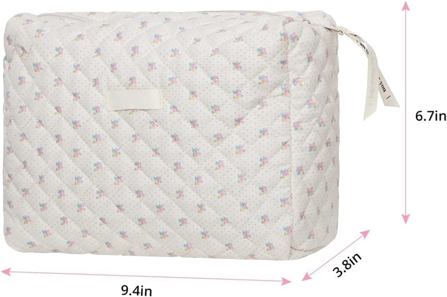 Makeup Cosmetic Bag ,Cotton Large Travel Organizer Toiletry Bag for Women for Toiletries Accessories Brushes
