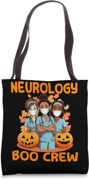 Neurology Boo Crew Halloween Neurologist Nurse Doctor RN Tote Bag