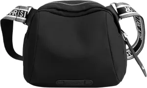 New Fashionable Casual Shoulder Bag Lightweight Nylon Fabric Women Crossbody Bag Mens Messenger Tote (Black, One Size)