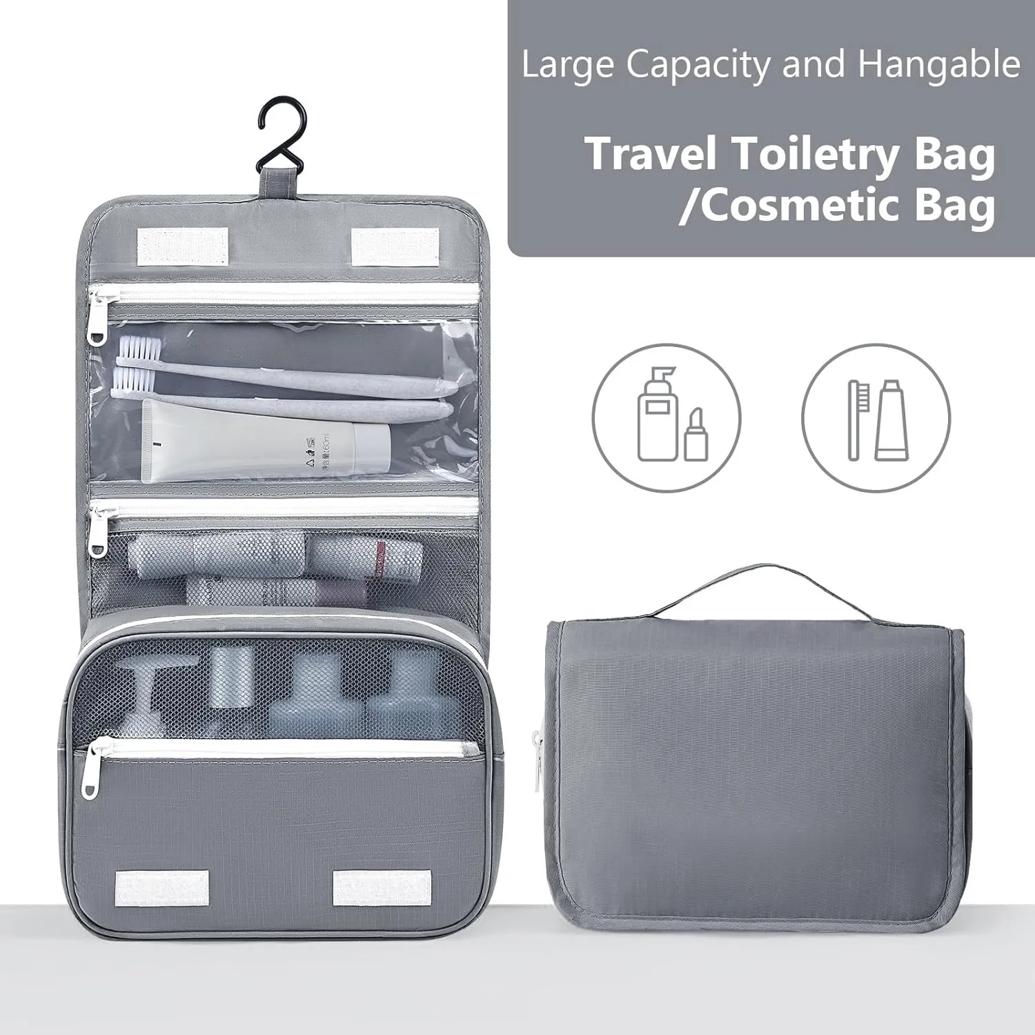 Packing Cubes for Travel 9 Set, Luggage Organizer Bags Organizer for Luggage, Travel Packing Organizers for Clothes Shoes Toiletries Data Cable.(Grey)
