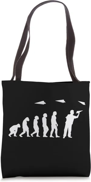 Paper-airplane math-teacher engineer Evolution paper-plane Tote Bag