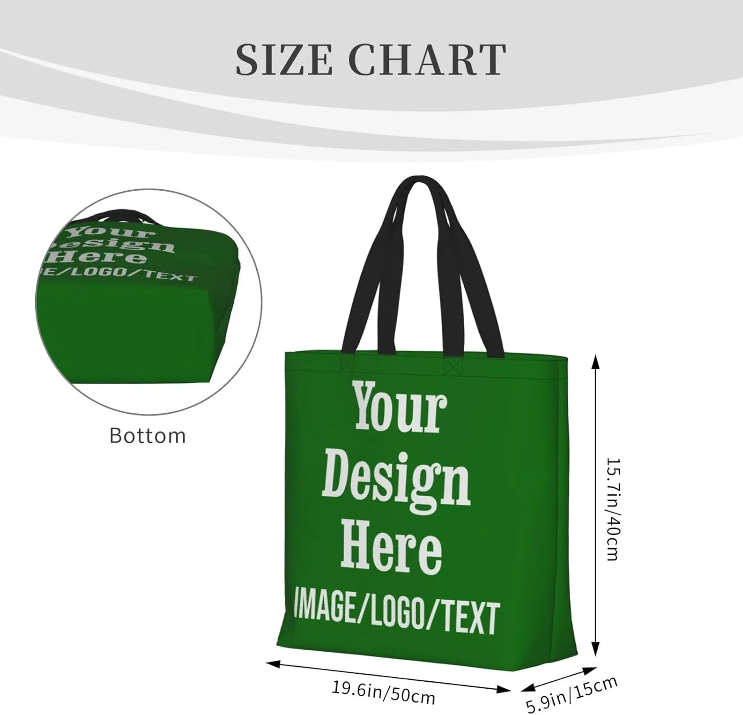 Personalized Tote Bag Custom Tote Bags with Logo Design Your Own Image Custom Bag