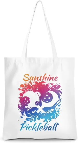 Pickleball Gifts for Pickleball Lovers Tote Bag Reusable Grocery Bags Pickleball Accessories Cotton Shopping Bag