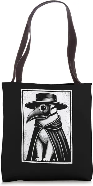 Plague Doctor Cat Tote Bag
