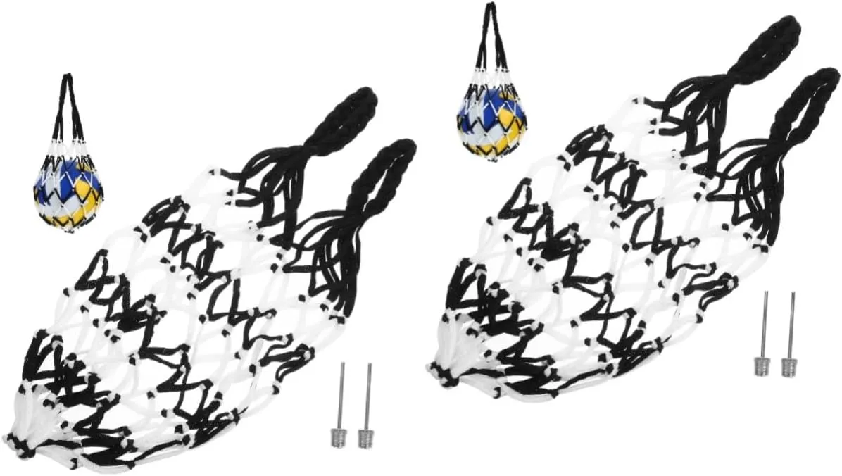 POPETPOP Portable Ball Net Bag Mesh Bag Tote Bag Organizer Soccer Balls Outdoor Basketball Basket Ball Football
